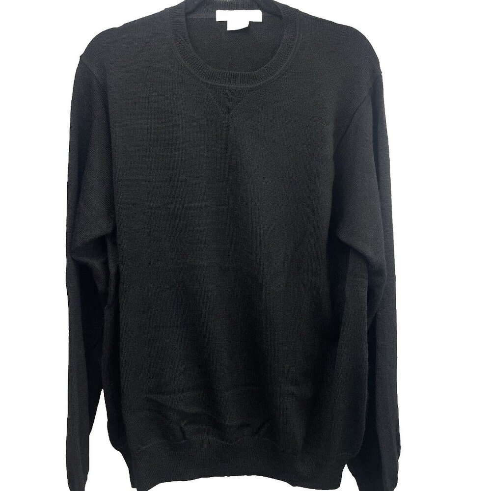 MARTIN Time Less As The Game Mens XL Black Sweater Pullover 70%Alpaca 30%Wool